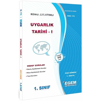 1. Sınıf 1. Yarıyıl Uygarlık Tarihi 1 Konu Anlatımlı Soru Bankası - Kod 170 Kolektif