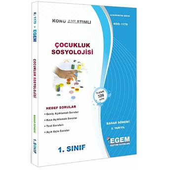 1. Sınıf 2. Yarıyıl Konu Anlatımlı Çocukluk Sosyolojisi - Kod 1179 Kolektif