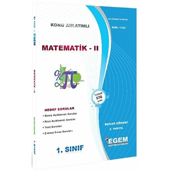 1. Sınıf 2. Yarıyıl Konu Anlatımlı Matematik 2 - Kod 1162 Kolektif