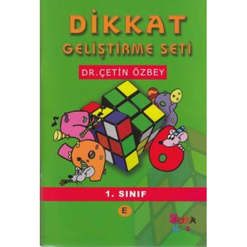 1. Sınıf Dikkat Geliştirme Seti (5 Kitap) Çetin Özbey