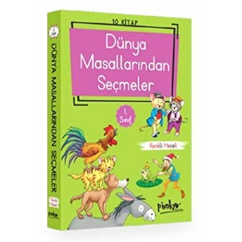 1. Sınıf Dünya Masallarından Seçmeler - 10 Kitap Takım-Heceli Kolektif