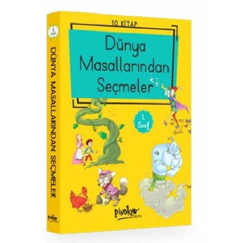 1. Sınıf Dünya Masallarından Seçmeler (10 Kitaplık Set - Düz Yazılı) Kolektif