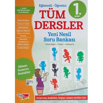 1. Sınıf Eğlenceli - Öğretici Tüm Dersler Yeni Nesil Soru Bankası Kolektif