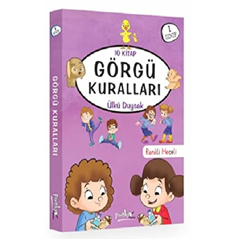 1. Sınıf Görgü Kuralları Serisi - 10 Kitaplık Set Ülkü Duysak