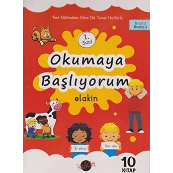 1. Sınıf Okumaya Başlıyorum Elakin -10 Kitap Ali Bağmen - Elif Şentürk -Ayşenur Bağmen