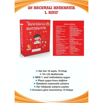 1. Sınıf On Maceralı Matematik (10 Kitap) Kolektif