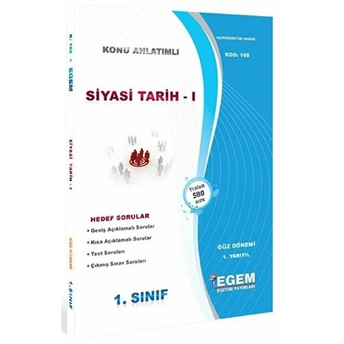 1. Sınıf Siyasi Tarih Bahar Dönemi Konu Anlatımlı Soru Bankası 2. Yarıyıl 1164 Kolektif