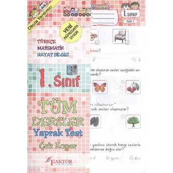 1. Sınıf Yaprak Test Türkçe - Matematik - Hayat Bilgisi Kolektif