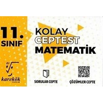 11. Sınıf Cep Test Matematik (Kolay) - Karekök