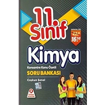 11. Sınıf Kimya Konsantre Konu Özetli Soru Bankası Coşkun Şenol