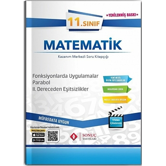 11. Sınıf Matematik Fonksiyonlarda Uygulamalar-Parabol - 2. Dereceden Eşitsizlikler Soru Bankası Kolektif