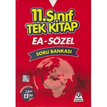 11. Sınıf Tek Kitap Ea-Sözel Soru Bankası Kolektif