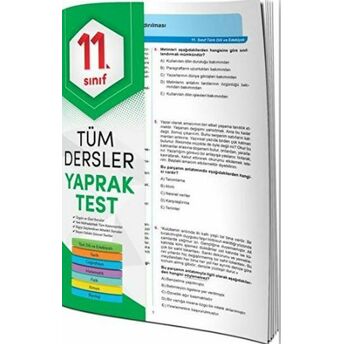 11. Sınıf Tüm Dersler Yaprak Test Kolektif