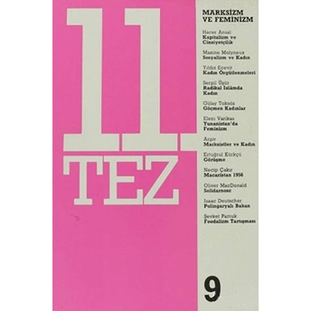 11. Tez Kitap Dizisi Sayı: 9 - Marksizm Ve Feminizm Kolektif