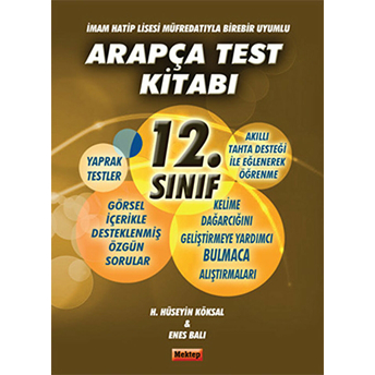 12.Sınıf Arapça Test Kitabı Imam Hatip Lisesi Müfredatıyla Birebir Uyumlu Enes Balı