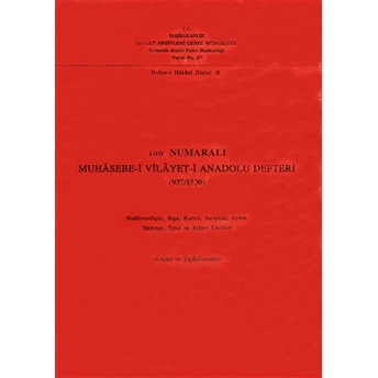 166 Numaralı Muhasebe-I Vilayet-I Anadolu Defteri (937 / 1530) Kolektif