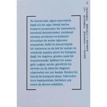 17. Istanbul Bienali -Rehber