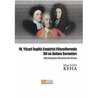 18. Yüzyıl Ingiliz Empirist Filozoflarında Dil Ve Anlam Sorunları Mine Kaya Keha