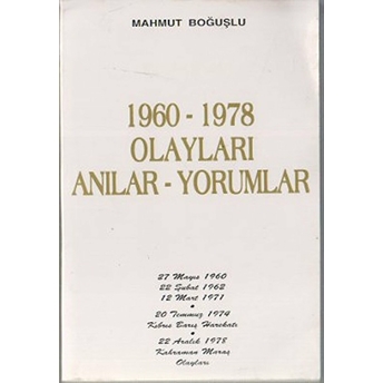 1960-1978 Olaylari Anilar - Yorumlar