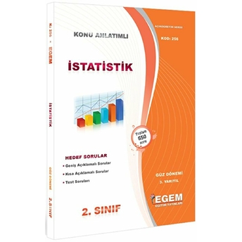 2. Sınıf 3. Yarıyıl Istatistik Konu Anlatımlı Soru Bankası - Kod 256 Kolektif