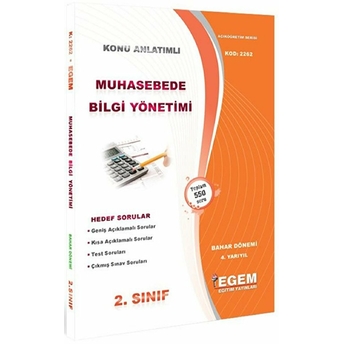 2. Sınıf 4. Yarıyıl Konu Anlatımlı Muhasebede Bilgi Yönetimi - Kod 2262 Kolektif