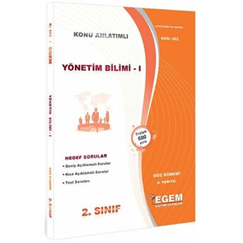 2. Sınıf 4. Yarıyıl Yönetim Bilimi 1 Konu Anlatımlı Soru Bankası - Kod 262 Kolektif