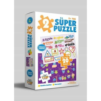 2 Süper Puzzle - Renkler - Şekiller - Kavramlar 2 Yaş