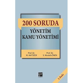 200 Soruda Yönetim Kamu Yönetimi Mehmet Akif Özer