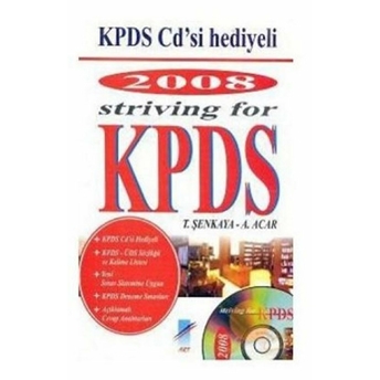 2008 Strıvıng For Kpds - T. Şenkaya