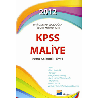 2012 Kpss Maliye Konu Anlatımlı - Testli Mehmet Yüce