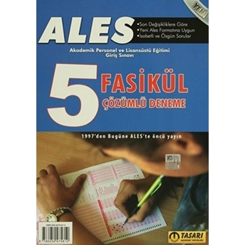 2015 Ales - Akademik Personel Ve Lisansüstü Eğitimi Giriş Sınavı 5 Fasikül Çözümlü Deneme Kolektif