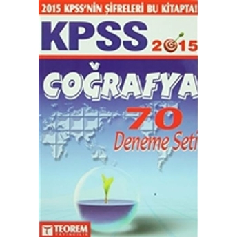 2015 Kpss Coğrafya 70 Deneme Seti Kolektif