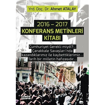 2016-2017 Konferans Metinleri Kitabı Ahmet Atalay