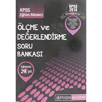 2016 Kpss Ölçme Ve Değerlendirme Soru Bankası Kolektif