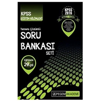 2016 Kpss Rehberlik Ve Özel Eğitim Soru Bankası Kolektif