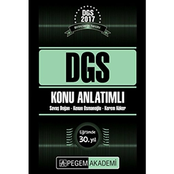 2017 Dgs Konu Anlatımlı Kenan Osmanoğlu