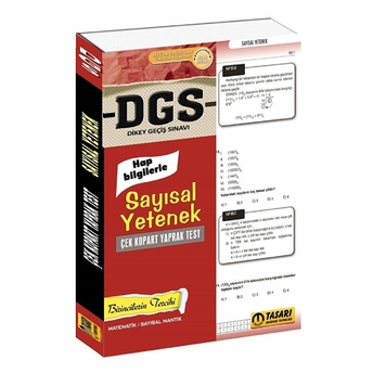 2017 Dgs Sayısal Yetenek Çek Kopart Yaprak Test Kolektif