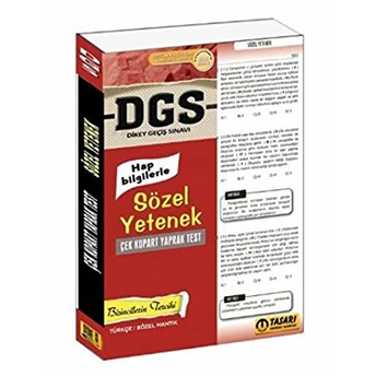 2017 Dgs Sözel Yetenek Çek Kopart Yaprak Test Kolektif