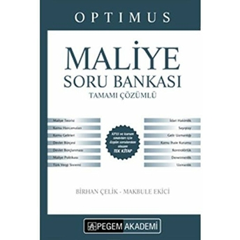 2017 Kpss A Grubu Optimus Maliye Tamamı Çözümlü Soru Bankası Ciltli Kolektif