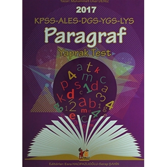 2017 Kpss Ales Dgs Ygs Lys Paragraf Yaprak Test Muhammet Öner Deniz