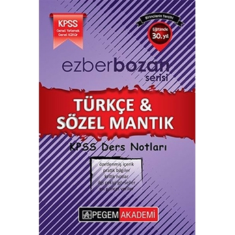 2017 Kpss Ezberbozan Türkçe - Sözel Mantık Ders Notları Savaş Doğan