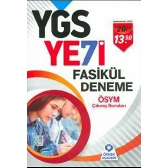 2017 Ygs 7Li Fasikül Deneme Ösym Çıkmış Soruları Kolektif