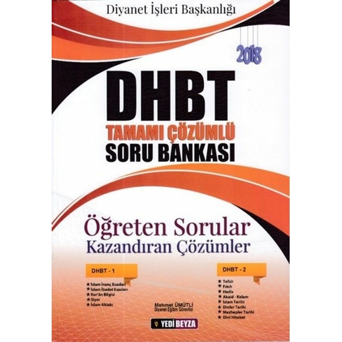 2018 Dhbt Tamamı Çözümlü Soru Bankası Öğreten Sorular Mehmet Ümütli