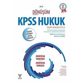 2018 Dönüşüm Kpss Hukuk - Kamu Hukuku Cilt 2 S. Mehmet Yıldırım