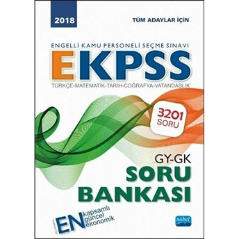 2018 Engelli Kamu Personeli Seçme Sınavı- Ekpss Soru Bankası Kolektif