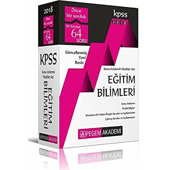 2018 Kpss Eğitim Bilimleri Konu Anlatımlı Modüler Seti (6 Kitap Takım) Kolektif