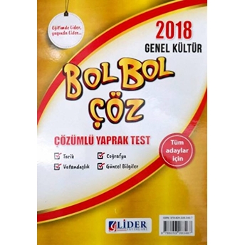 2018 Kpss Genel Kültür Bol Bol Çöz Yaprak Test Kolektif