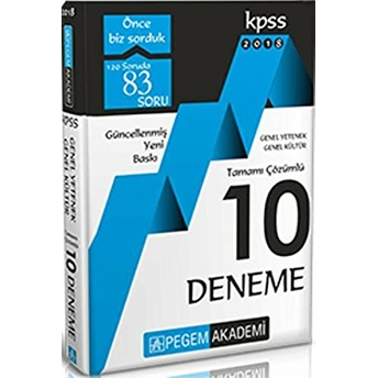 2018 Kpss Genel Yetenek Genel Kültür Tamamı Çözümlü 10 Deneme Kolektif