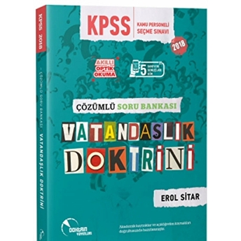 2018 Kpss Vatandaşlık Doktrini Çözümlü Soru Bankası Erol Sitar