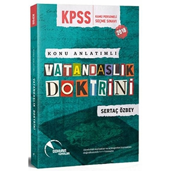 2018 Kpss Vatandaşlık Doktrini Konu Anlatımlı Sertaç Özbey